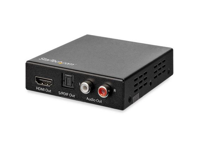 StarTech. com 4K HDMI Audio Extractor with 40K 60Hz Support - HDMI Audio De-embedder - HDR - Toslink Optical Audio - Dual RCA Audio - HDMI Audio -...