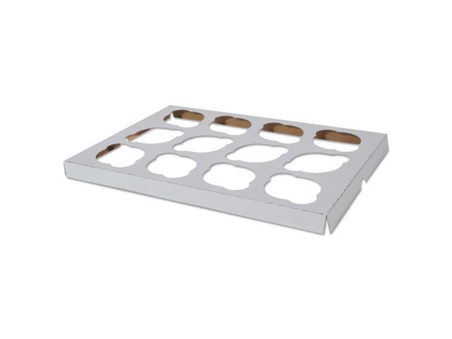 SCT Cupcake Holder Inserts Paperboard White/Kraft 9 7/8 x 13 7/8 x 7/8 200/Ctn