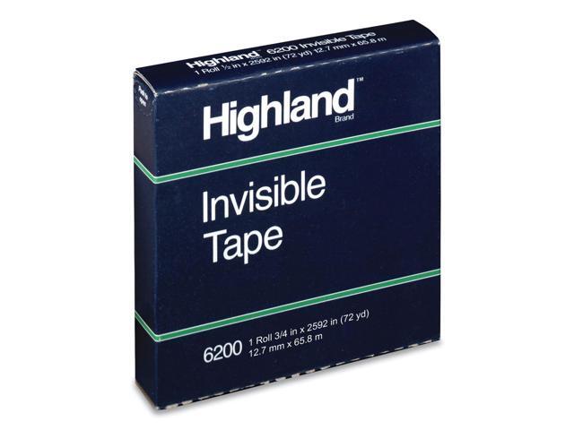 Highland Invisible Tape 6200 Refill 1/2' x 2592' 3' Core 1 Pack STL504720
