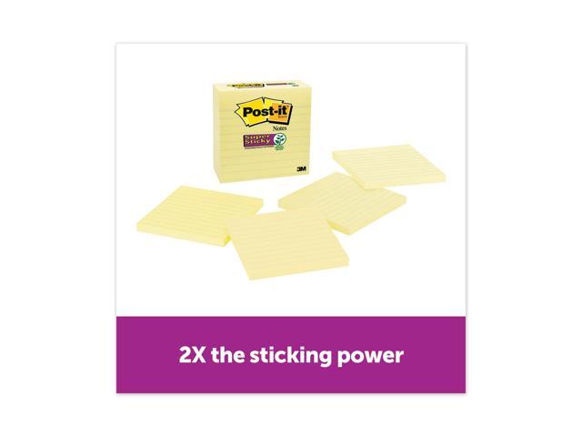 Post-it Super Sticky Notes 4' x 4' Canary Yellow 4 Pads/Pack (675-4SSCY) 667403