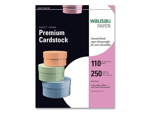 Exact Index Cardstock Paper 110 lbs 8.5' x 11' White 812234