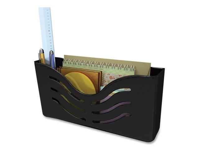 Deflect-O Magnetic 1-Pocket Plastic Wall File Black (73304H) 951526