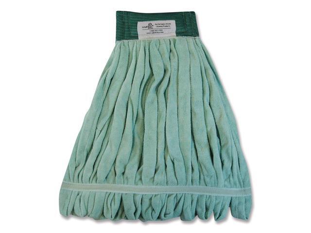Boardwalk Microfiber Looped-End Wet Mop Head Medium Green MWTMG