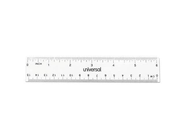 Universal Clear Plastic Ruler Standard/Metric 6' 59025