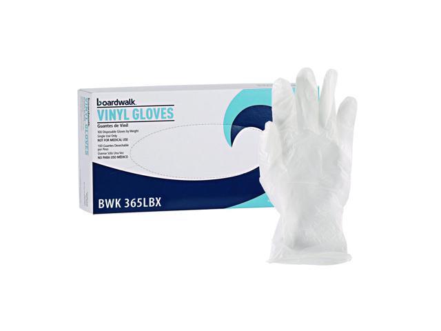 Boardwalk General Purpose Vinyl Gloves Clear Large 2.6 mil 100/Box 365LBX