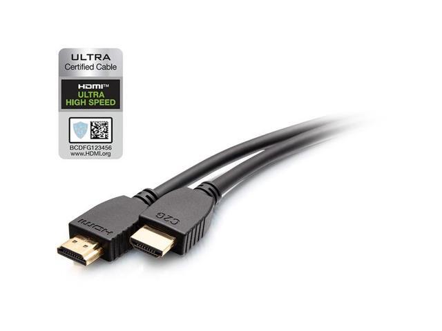 C2G 12ft 8K HDMI Cable with Ethernet - Ultra High Speed - 12 ft HDMI A/V Cable for Audio/Video Device Computer Gaming Console Media Player Mobile Phone Wireless Device Bluetooth Device - First E - image 2