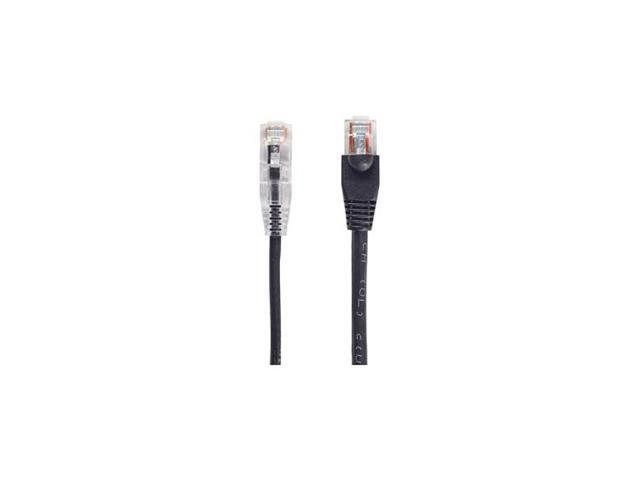 Black Box C6PC28-BK-10 CAT6 250-MHz 28-AWG Stranded Ethernet Patch Cable - Unshielded, PVC, Snagless Boot, Black, 10 ft.