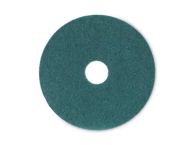 Standard 16-Inch Diameter Heavy-Duty Scrubbing Floor Pads, Green BWK4016GRE