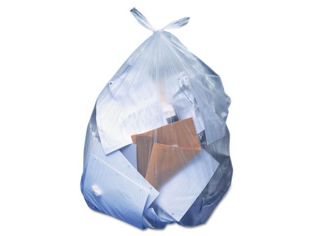Low-Density Can Liners, 56 gal, 1.1 mil, 43 x 47, Clear, 100/Carton HERH8647SC