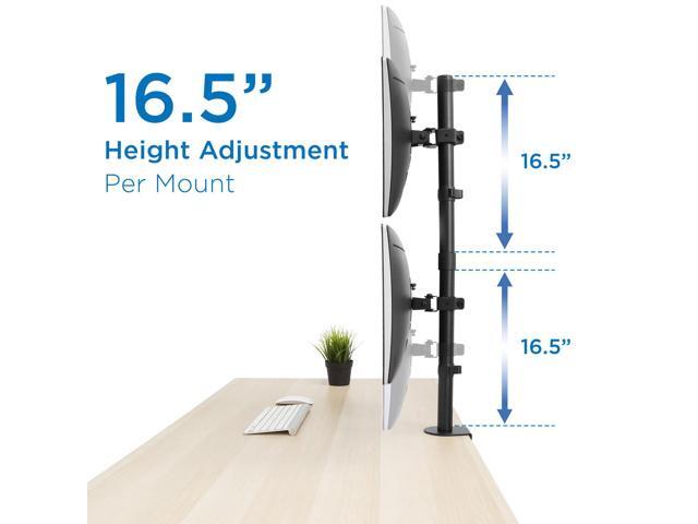 Mount-It! - Vertical Dual Monitor Mount up to 32" - Black - image 8