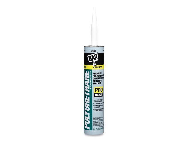 DAP 18810 Polyurethane Sealant, 10 oz, Cartridge, White, Polyurethane Base,