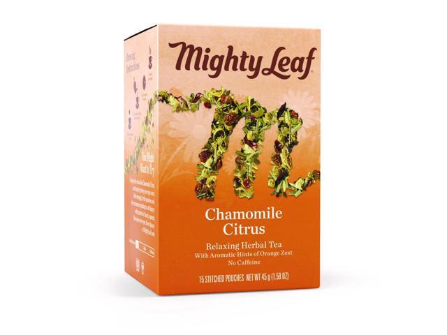 Mighty Leaf Tea Whole Leaf Tea Pouches, Chamomile Citrus, 15/Box 510136