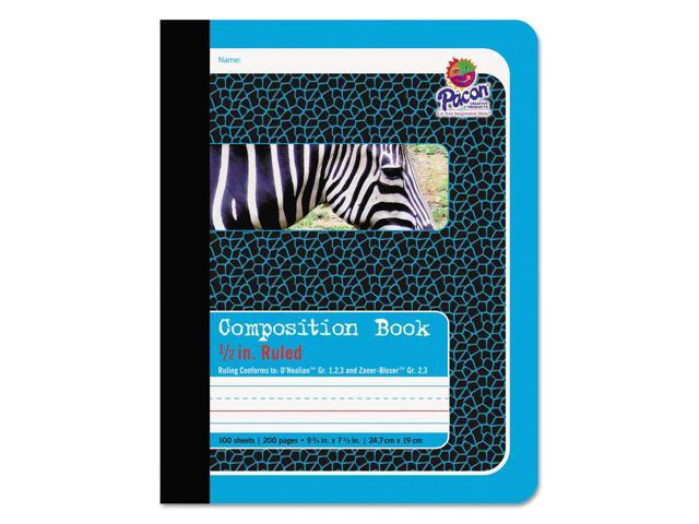 Pacon 2425 Composition Book 100 Sheet - Ruled - 9.75' x 7.50' - 1 Each