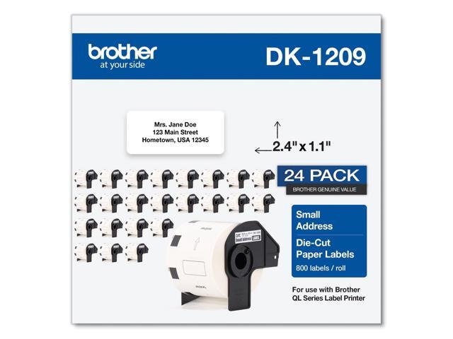 Brother Genuine DK-120924PK Small Address Paper Label Roll  Die-Cut  24 Rolls Per Box