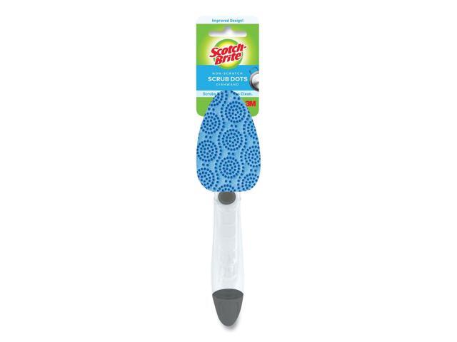 Scotch-Brite Scrub Dots Non-Scratch Dishwand 2 1/2' x 11 2/5' Light Blue/Dark