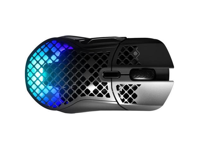 SteelSeries - Aerox 5 Ultra Lightweight Honeycomb Water Resistant Wireless RGB Optical Gaming Mouse With 9 Programmable Buttons - Wireless - Black - image 8