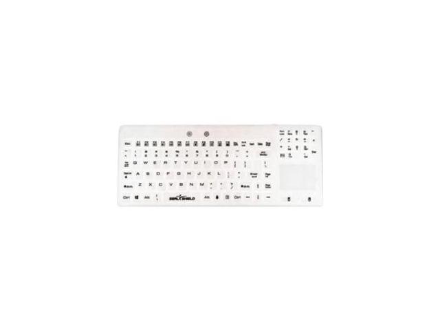 SEAL TOUCH GLOW SILICONE WIRED BACKLIT KEYBOARD W/ TOUCH PAD - DISHWASHER SAFE -