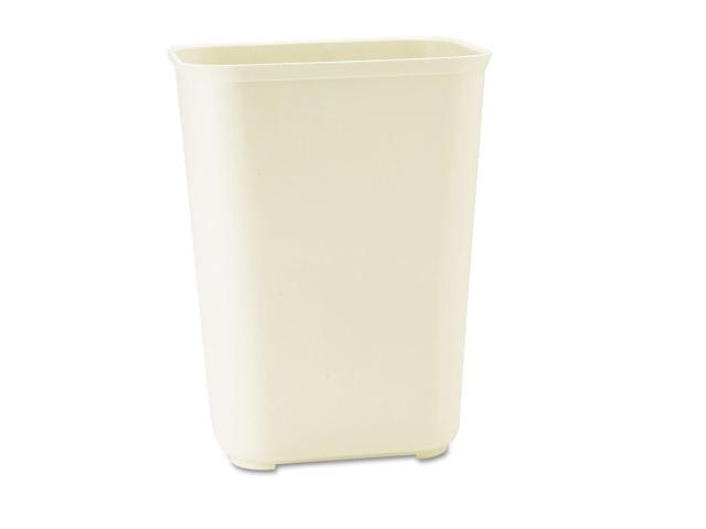 Rubbermaid Commercial 254400BG Fire-Resistant Wastebasket, Rectangular, Fiberglass 10 gal, Beige