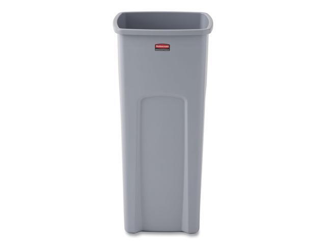 Rubbermaid Commercial 356988GY Untouchable Square Container, 23 Gallon, Gray