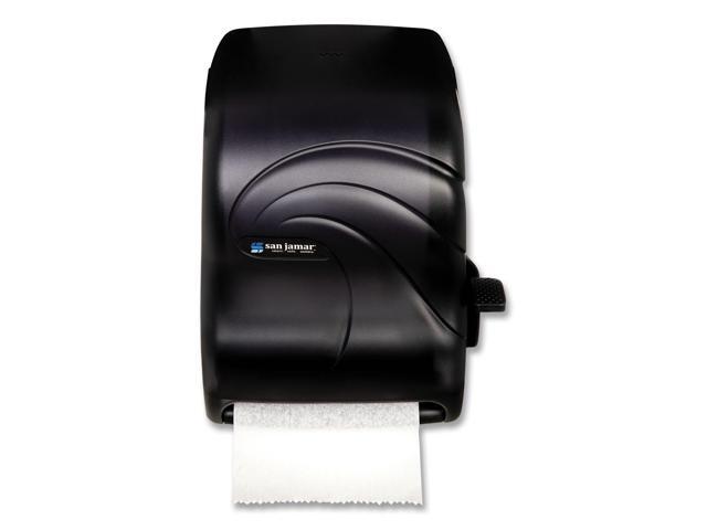 San Jamar Lever Roll Towel Dispenser Oceans Black Pearl 12 15/16 x 9 1/4 x 16 1/2 T1190TBK