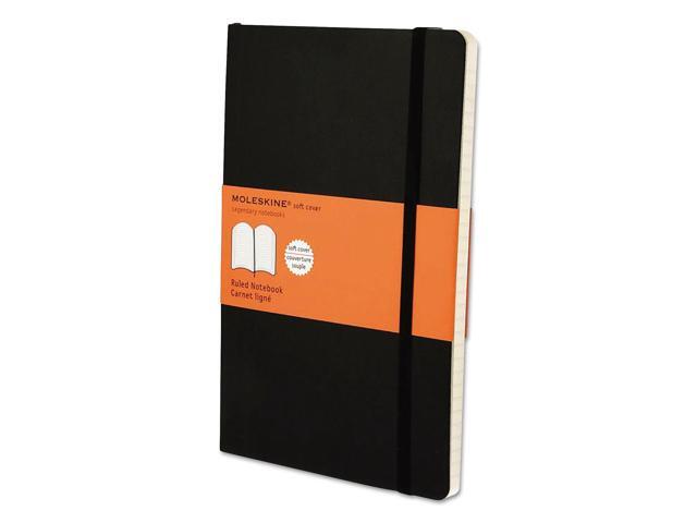 Classic Softcover Notebook, Ruled, 8 1/4 x 5, Black Cover, 192 Sheets HBGMSL14