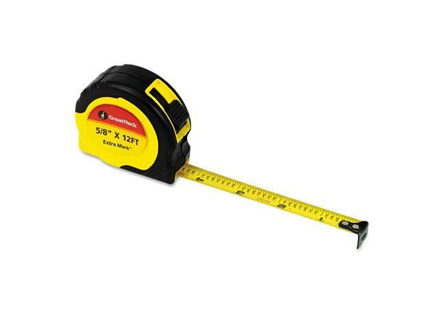 Great Neck ExtraMark Power Tape 5/8' x 12ft Steel Yellow/Black 95007