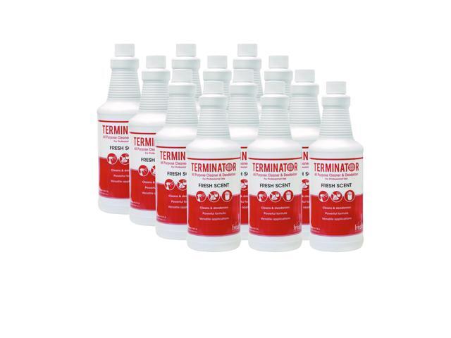 Fresh Products 1232TNCT Terminator Deodorizer All-Purpose Cleaner, 32oz Bottles, 12/Carton, 1 Carton
