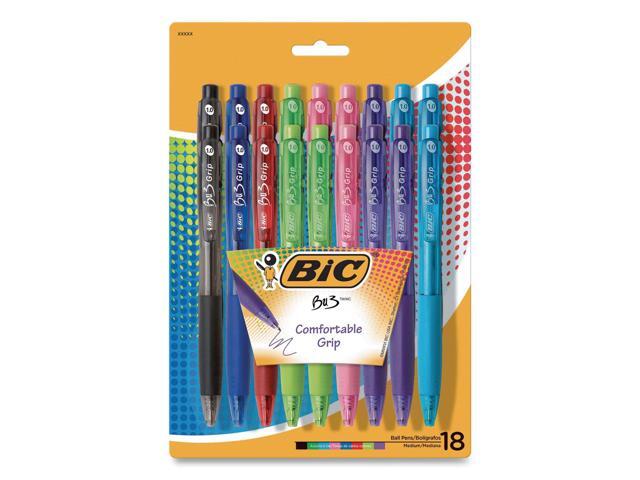 BIC BU3 Retractable Ball Pen Fashion 18 Pk WX7ST272-AST