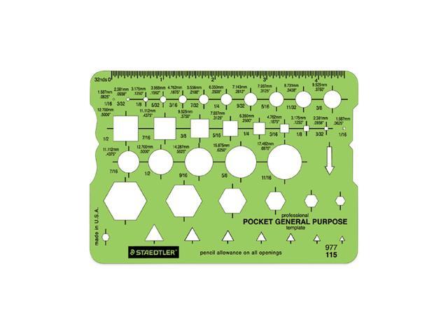 Staedtler Mars Pocket General Purpose Template 977