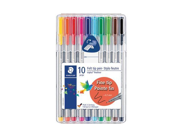 Staedtler Fineliner Porous Point Pen .3mm 10/ST Assorted 334SB10US