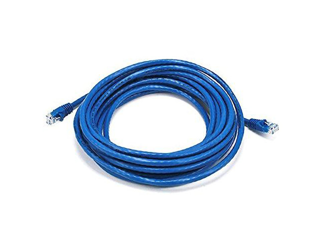 Monoprice Cat5e Ethernet Patch Cable - 20 Feet - Blue Network Internet Cord - RJ45, Stranded, 350Mhz, UTP, Pure Bare Copper Wire, 24AWG