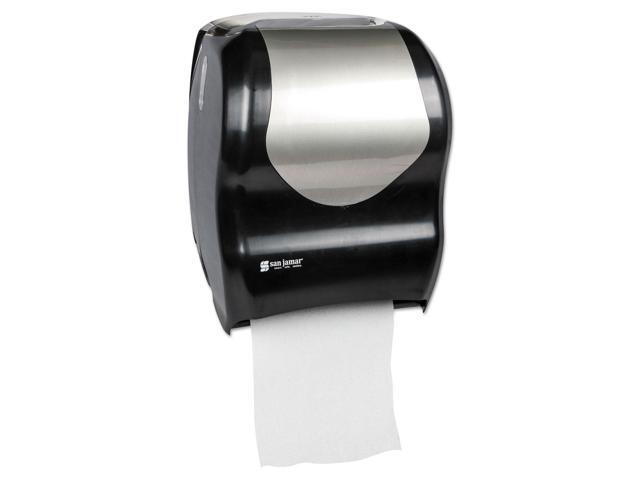 San Jamar - T1370BKSS - Tear-N-Dry Touchless Roll Towel Dispenser, 16 3/4 x 10 x 12 1/2, Black/Silver