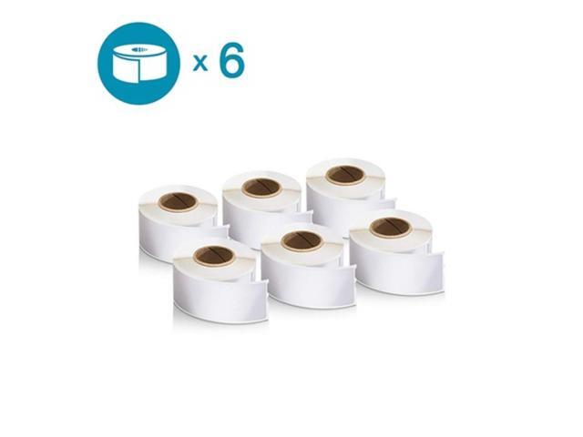 DYMO Mailing Address Labels For LabelWriter Label Printers, 1 1/8' x 3 1/2', White, 130 Labels Per Roll, Pack Of 6 Rolls