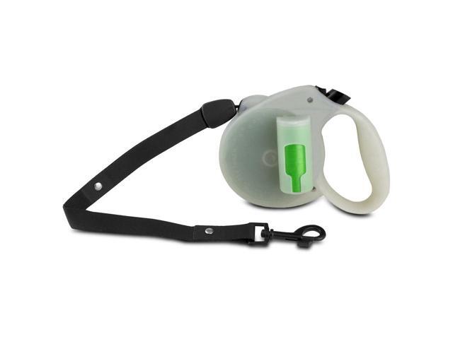 PAW Bio 16FT Retractable Pet Dog 110LB Leash w/ Green Pick-up Bags Glow In Dark