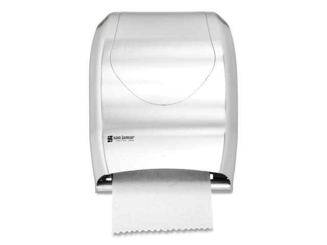 San Jamar Tear-N-Dry Touchless Roll Towel Dispenser 16 3/4 x 10 x 12 1/2 Silver
