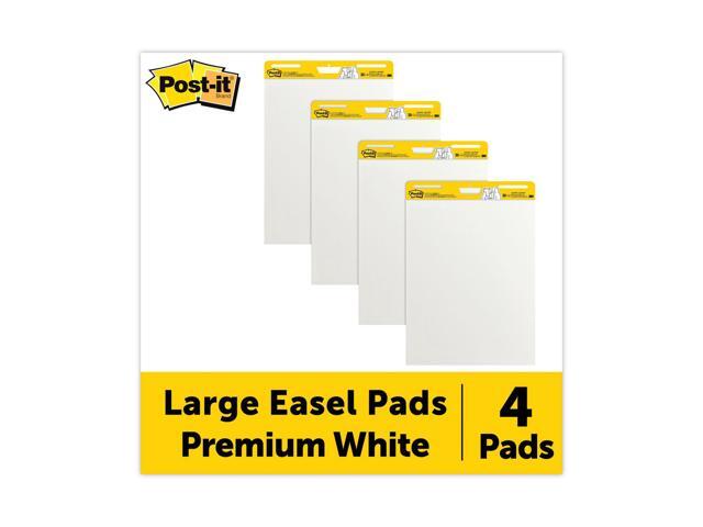 Post-It - Self-Stick Easel Pads, White, 30 Sheets - 4 Pack