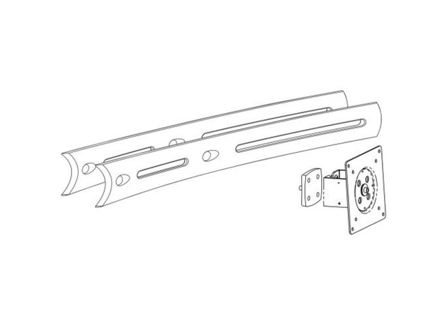 Ergotron 97-447-200 DS100 Crossbar Extender, Long (black)