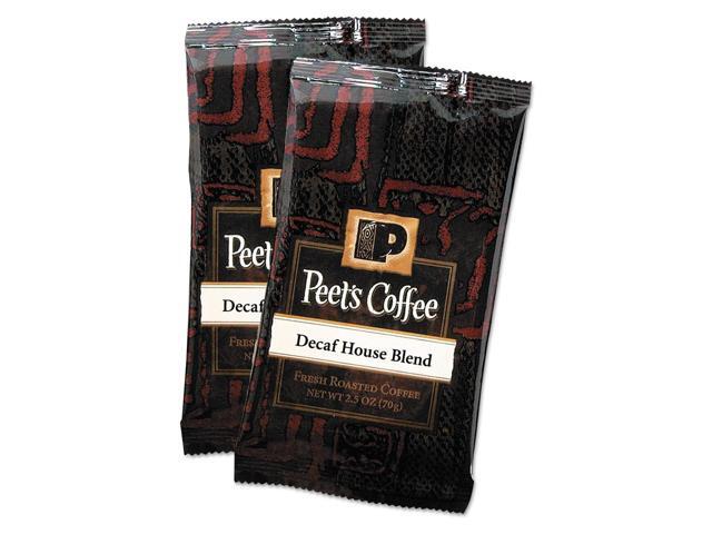 Peet's Coffee & Tea Coffee Portion Packs House Blend Decaf 2.5 oz Frack Pack 18/Box 504913