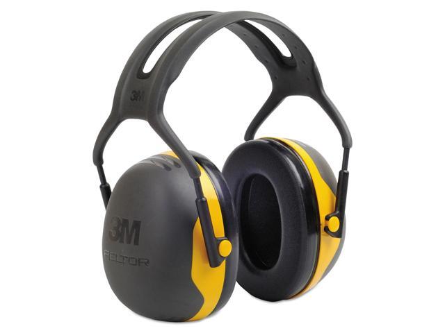 3M X-Series Over-The-Head Earmuff With Headband X2A/37271(Aad), Black/Yellow