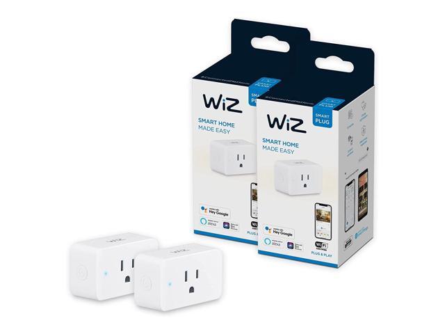 Photos - Chandelier / Lamp Philips WiZ Connected 2-Pack WiFi Smart Plug White 1600291 