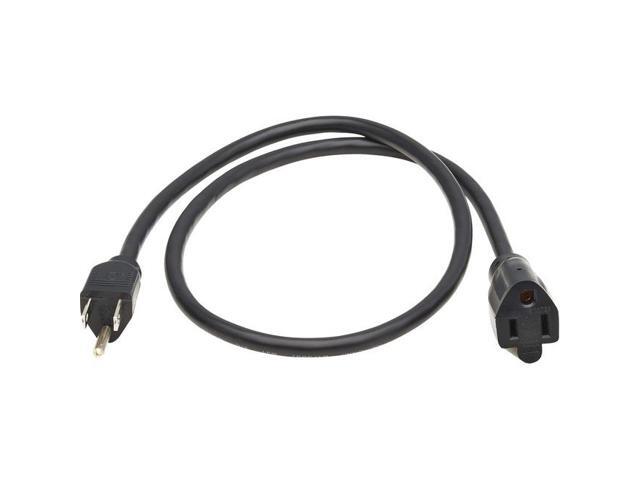 Tripp Lite 3ft Power Extension Cord NEMA 5-15P to NEMA 5-15R Black P02200313A