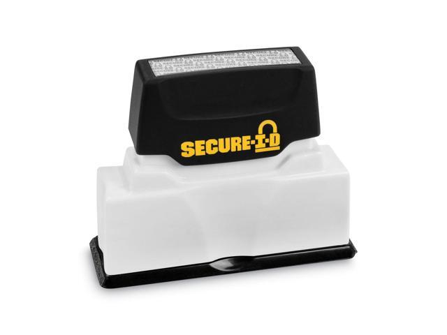 Secure-I-D Security Stamp Obscures Area 2 1/2 x 5/16 Black