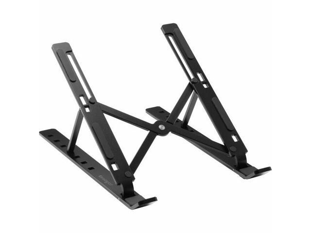 Kensington Collapsible Aluminum Laptop Riser Up to 16' Screen Support 11.02 lb Load Capacity Desktop Aluminum, Silicone Steel Black