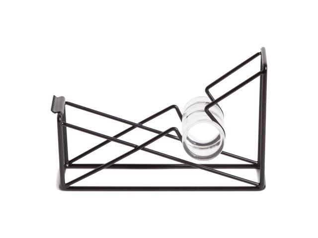 u brands vena wire tape dispenser, metal, black, 1 count