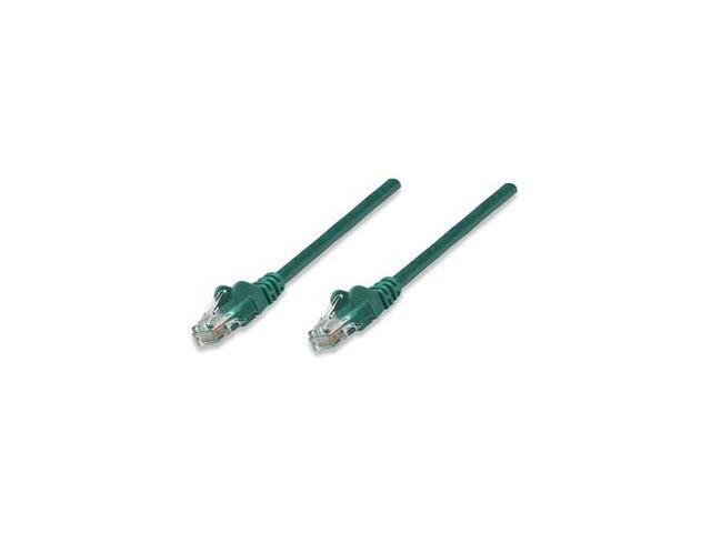 Intellinet Network Cable, Cat6, UTP, RJ45 Male / RJ45 Male, 5.0 m (14 ft.), Green