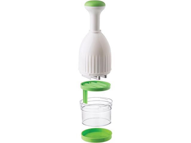 Progressive International Fresh Food Chopper, White/Green