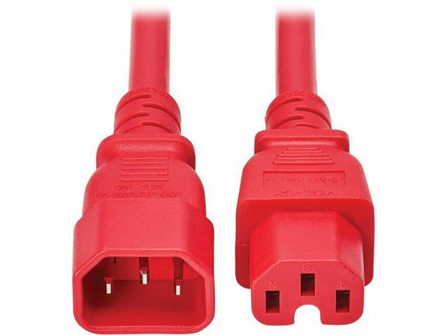 Tripp Lite series Power Cord C14 to C15 Heavy-Duty, 10ft, Red P018-010-ARD