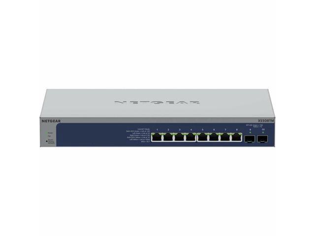 NETGEAR 8-Port 10G/Multi-Gigabit Ethernet Smart Switch with 2 10G SFP+ Ports XS508TM