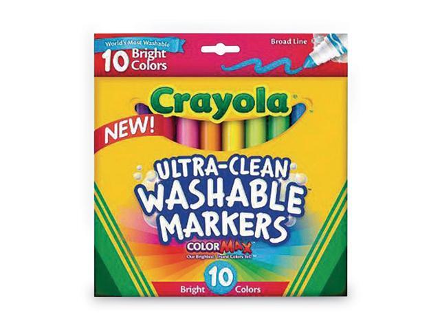 Crayola Washable Broadline Marker 10pk - Bright