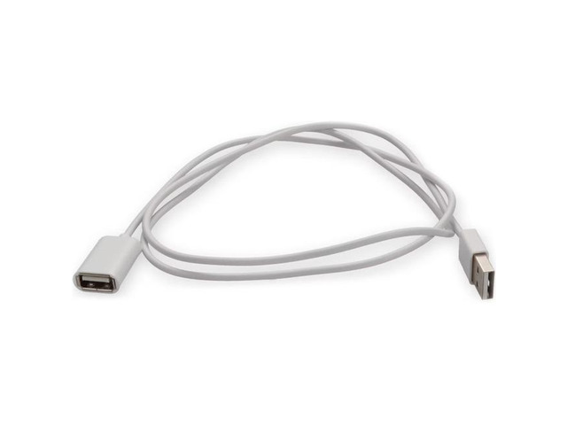 AddOn 2M USB 2.0 A To USB 2.0 B Male To Male Cable White USBEXTAB2MMFW